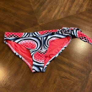 ELLE Womens Bikini Swimwear Bottom Coral Size 14 NWOT